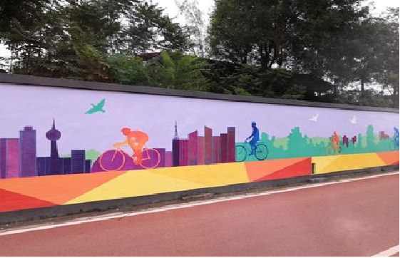 佛坪墙体彩绘-围墙