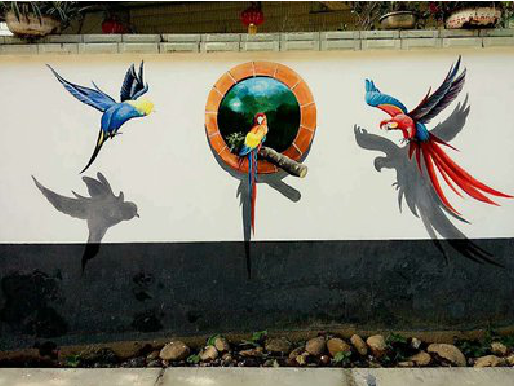 佛坪视觉错位-3D墙绘设计