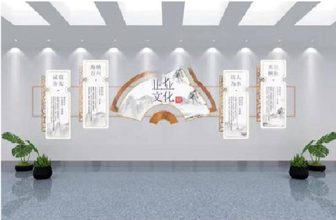 佛坪企业文化墙设计的核心要素。