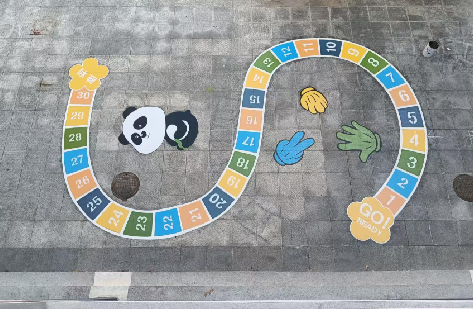 佛坪地面游戏彩绘