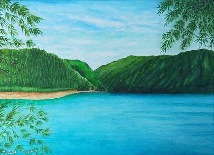 佛坪在墙绘中，如何绘画绿水青山？